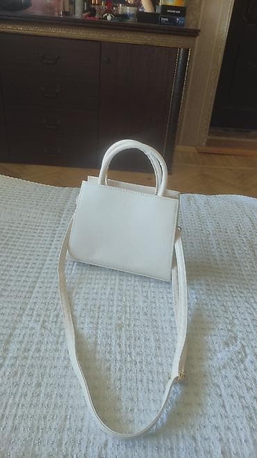 ted baker: Ağ rəngli qadın çantası – mini tote/krossbodi stilində - Brend: Zara — 1