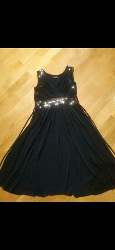 zerli don: Qara rəngli zərli kokteyl donu - Brend: SABRA - Dizayn: qolsuz — 1