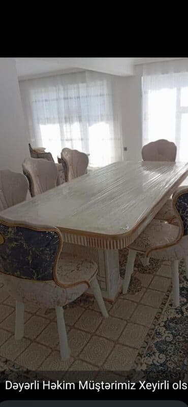 stol stul sumqayit: Qonaq otağı üçün, Yeni, Dördbucaq masa — 22