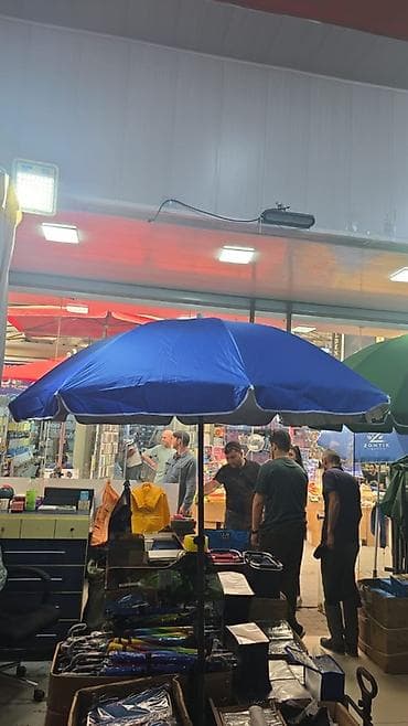 Садовые зонты: Kafe, həyət və bağ üçün böyük diametrli günlük çətir - Növ — 1