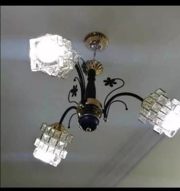 rəngli lampalar: Çılçıraq, 3 lampa — 1