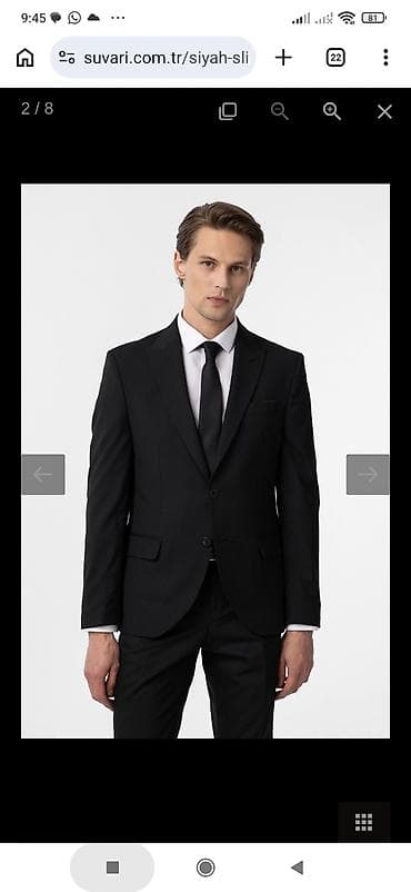 Костюмы: Süvari kişi kostyum dəsti – Slim Fit, düz model ünvan Xalqlar dostluğu — 8