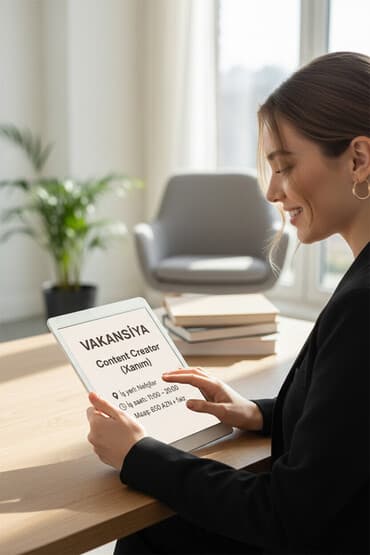 Ev personalı və təmizlik: SMM menecer tələb olunur, 18-29 yaş, 1-2 illik təcrübə — 2