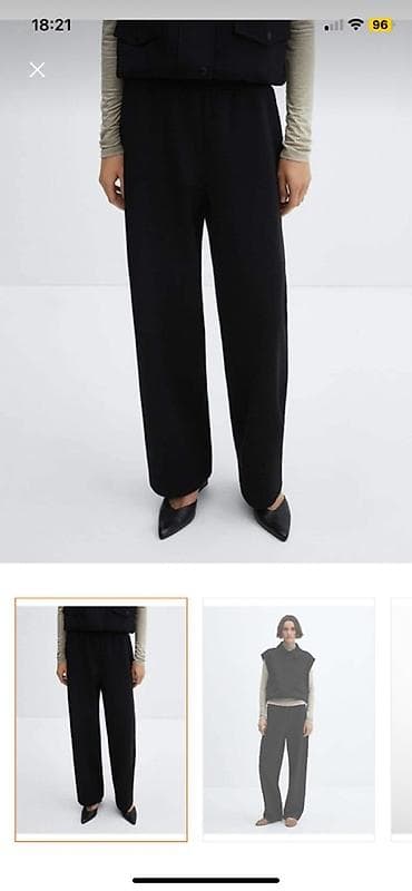 qara şalvar: Şalvar, Mango, M, rəng - Qara — 3