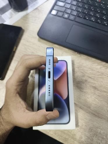 i̇phona 6: IPhone 14, 128 GB, Mavi, Zəmanət, Simsiz şarj, Face ID — 3