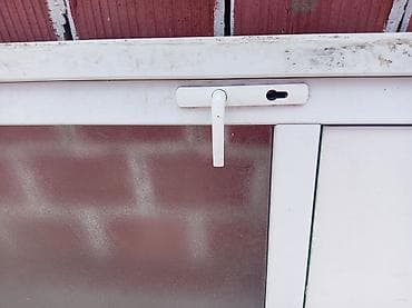 duz gabi: PVC sürgülü pəncərə İşlekdi amma zamoku yoxdu - Material: ağ rəngli — 2