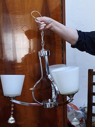 tavalar: Çılçıraq, 4 lampa, Metal — 2