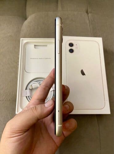 ikinci əl iphone 11: IPhone 11, 128 GB, Ağ, Face ID — 3