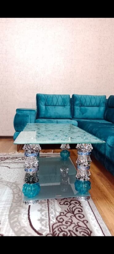 стеклянный обеденный стол: Прямой стол, Нераскладной, Без колесиков, Стекло — 3