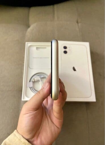 ikinci əl iphone 11: IPhone 11, 128 GB, Ağ, Face ID — 4