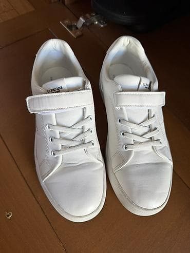 deri sumka: U.S. Polo Assn. ağ rəngli uniseks krossovkalar - Model: 1008-L - — 1