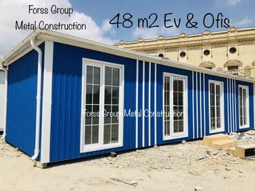 asma tavan modelleri hamam: Daşınabilen Evler🤗🏠 Ev 48 m2 1 stüdyo otaq,2 yataq otagı ve hamam — 7