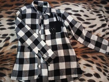 çəhrayı qadın köynəkləri: Qalın material odunçu köynək satılır — 1