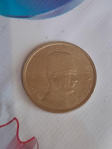 27 5 velosiped: Türkiyə lirəsi xatirə sikkələri dəsti - 5.000 Lira sikkəsi (1994): Ön — 8