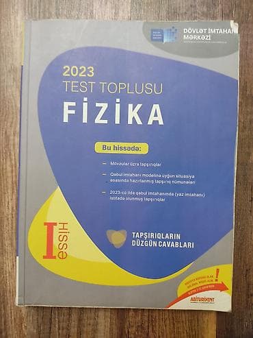 inglis dili kurs: Məhsul: “2023 Test Toplusu – Fizika (I hissə)” Nəşriyyat: Abituriyent — 1
