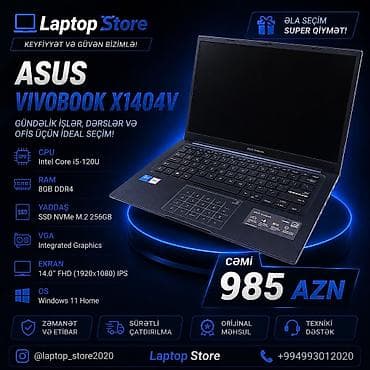 🔥 Qiymətinə görə ən sərfəli ASUS VivoBook! 🔥 💻 Yüngül, sürətli və