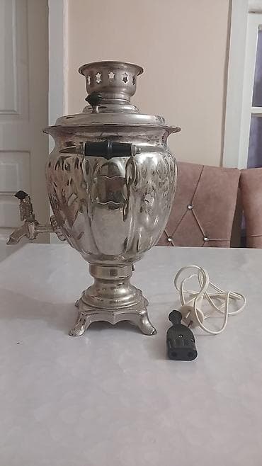 iphone 13 barter: Elektrik samovar - Korpusu: klassik naxışlı, cilalanmış metal gövdə — 1