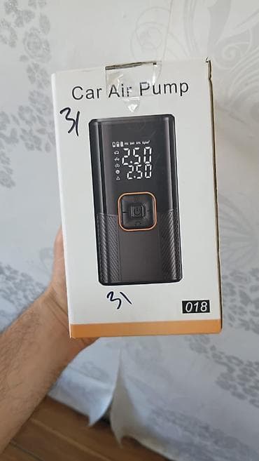 byd sarj: Portativ Avtomobil Hava Kompressoru (Model 018) - Rəqəmsal ekran — 1