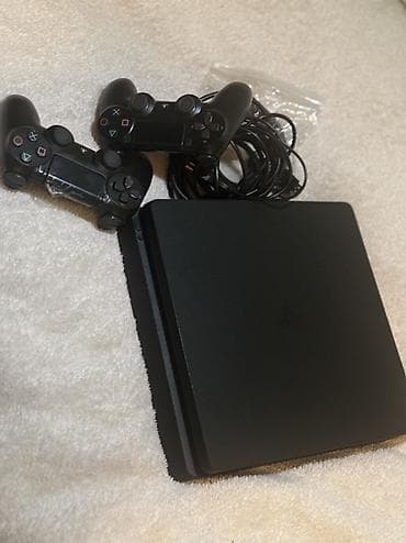 пс 4: PlayStation 4 Slim oyun konsolu paketi - Model: PS4 Slim (qara rəng) — 2