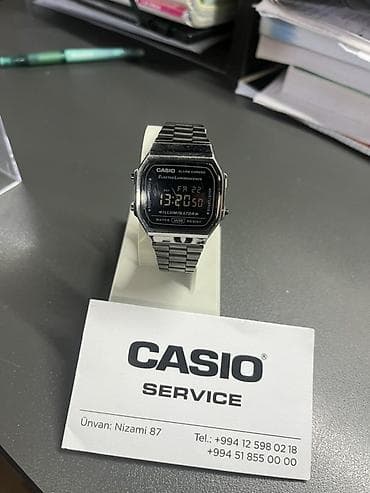 elektrik saat: Qol saatı, Casio, rəng - Gümüşü — 1