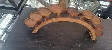 барная стойка из дерева: Məzələr, dönər, burger, ləbləbi üçün taxta stend. Əl işidir — 1