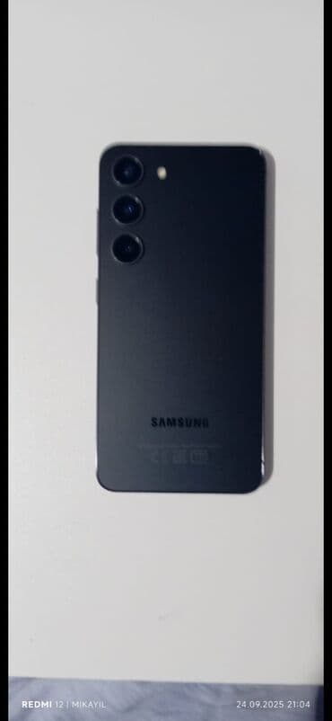 samsung galaxy s24 qiymeti: Samsung Galaxy S23, 256 GB, rəng - Qara, Barmaq izi, Sensor, Simsiz şarj — 1