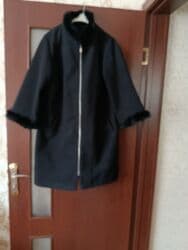 женские кожаные длинные перчатки: Qadın qış paltosu - Rəng: qara - Dizayn: düz kəsim, dizə yaxın — 2