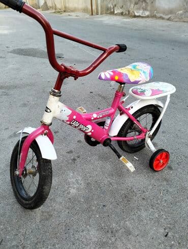 velosiped ucun isiqlar: İşlənmiş Dörd təkərli Uşaq velosipedi Stels, 12", sürətlərin sayı: 1, Ödənişli çatdırılma — 3