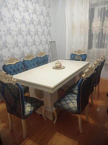 kohnə stul: Masa desti əla vəziyyətdədir yenidir demek olar 8 oturacaqla 550 azn — 1