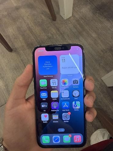 iphone 12 pro 512: IPhone 12 Pro, 128 GB, Pacific Blue, Zəmanət, Simsiz şarj, Face ID — 2