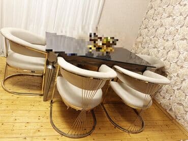 Qonaq otağı üçün, İşlənmiş, rəng - Bej Stul