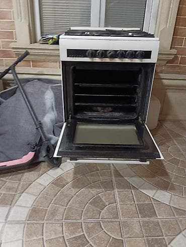 Qarışıq sobası Ayrıca dayanan, 4 gözlü, İşlənmiş