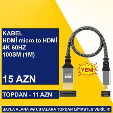 Muncuqlar: HDMİ Micro/Mini Kabellər SAYLA ALANA VƏ USTALARA TOPDAN QİYMƏTLƏ — 6