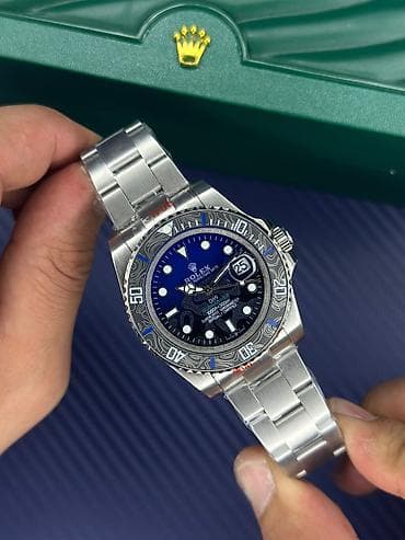 elekron saat: Yeni, Qol saatı, Rolex, rəng - Göy — 1