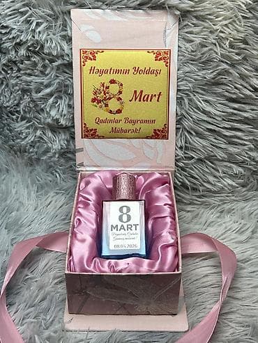 acki sekilleri: Hədiyyəlik “8 Mart” temalı ətir seti - Bayram üçün xüsusi dizayn: Hər — 8