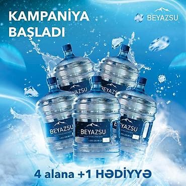 ördək əti qiyməti: Beyazsu – 19 litrlik içməli su bidonu - Təbii bulaq mənşəli, kristal — 1