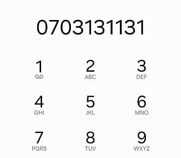 telefon tap: Nömrə: ( 070 ) — 1