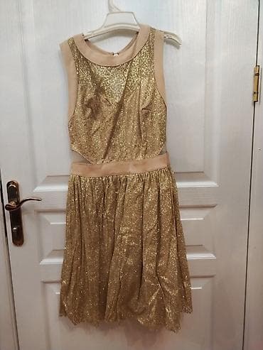 zerli donlar: Qızılı parıltılı qısa don - Rəng: qızılı, incə bej detallarla - — 2