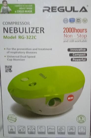 inqalyator: REGULA Kompressor Nebulizer – Model RG‑322C - Nəfəs yolları — 2