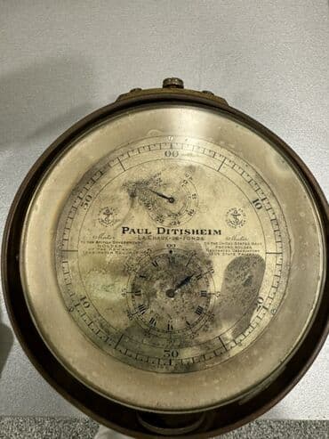 Антикварные часы: Paul Ditisheim tərəfindən istehsal olunmuş bu xronometr, dəqiq zaman — 1