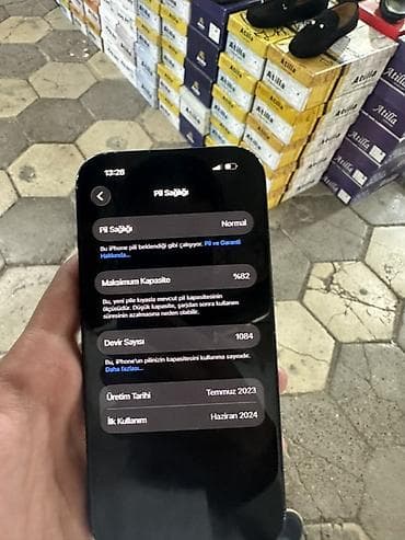 iphone ikinci əl: IPhone 15, 128 GB, Qara, Face ID — 1