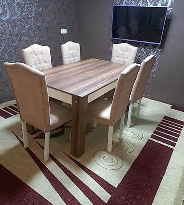 stul cexolu: 0554994424✍️ 2 eded masa dəsti, heç bir deffekri yoxdur, her birinin — 4