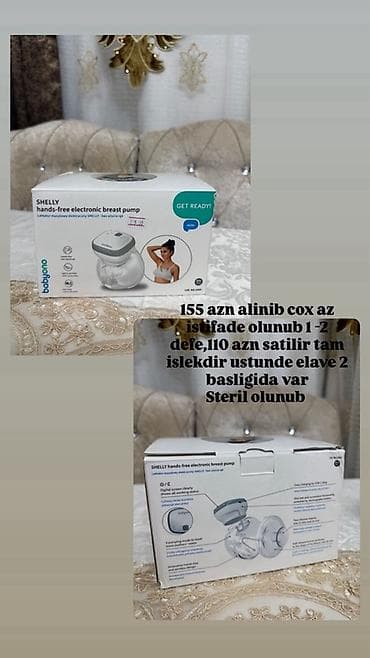 BabyOno Shelly hands-free elektron südsağan - Əllər sərbəst istifadə — 3