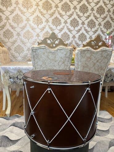 купить пианино в баку: Davul (böyük nağara) – klassik dizaynlı, ağac gövdəli, iki üzlü — 7