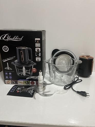islenmis qaz sobasi: Blackbird Food Chopper – Model: BMG-3857 - Həcmi: 3.5L şüşə qab — 1
