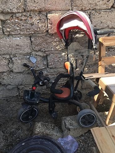 mtb velo: Uşaq üçtəkərli velosiped – valideyn idarəetməli model - Rəng: qara — 1