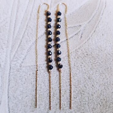 qas sirqalar: Sırğa, Sarı qızıl, 585 Əyar, 364 g — 4