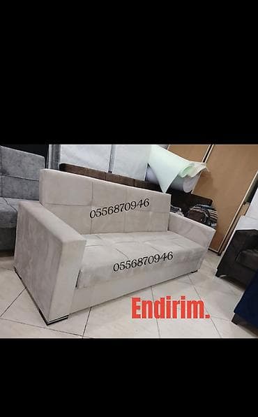 Divan, Yeni, Açılan, Bazalı, Vеlur parça, Ödənişli çatdırılma