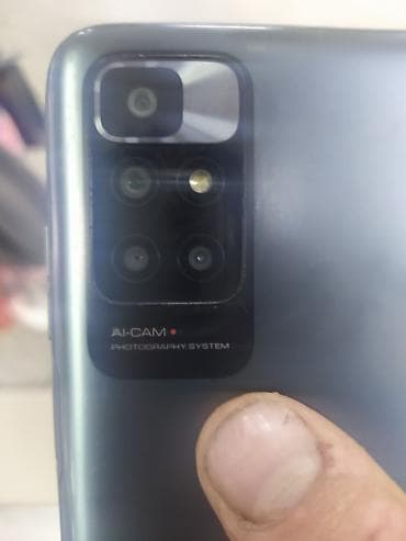 xiaomi note 6: Redmi 10, 64 GB, rəng - Boz, Barmaq izi, Face ID — 5