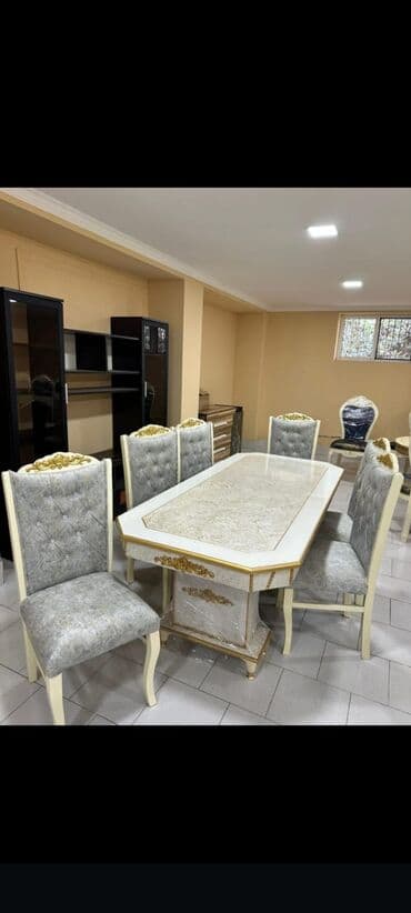 аренда столов и стульев бишкек: Endirimdedi hal hazırda Sifarişlə hazırlanır 6 stul 1 masa *Qiymət — 1